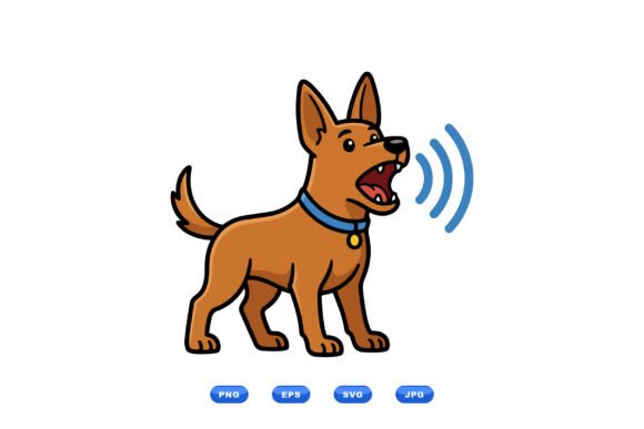 Barking Dog Cartoon Clipart