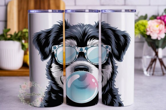 Cool Dog Bubblegum 20oz Tumbler Wrap