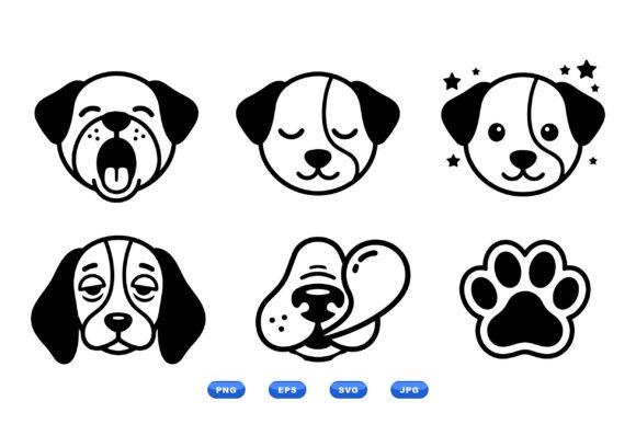 Cute Puppy Icon SVG Pack Review