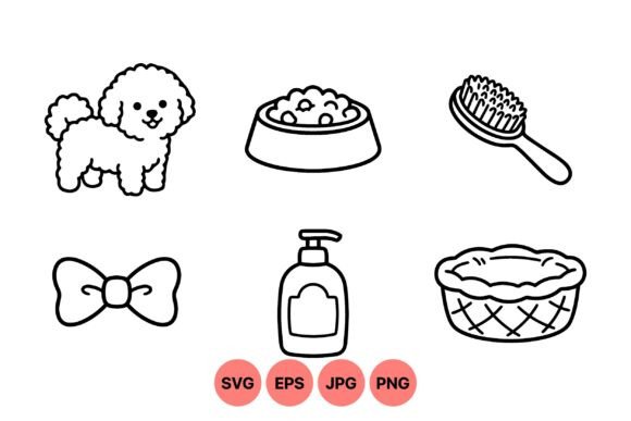 Cute Puppy Supplies Svg Pack