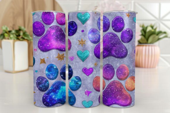 Dog Paw Stainless Steel Tumbler Dog