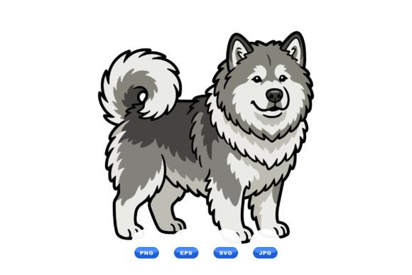 Fluffy Arctic Dog Clipart Review