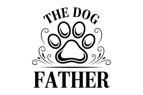 The Dog Father Paw Design